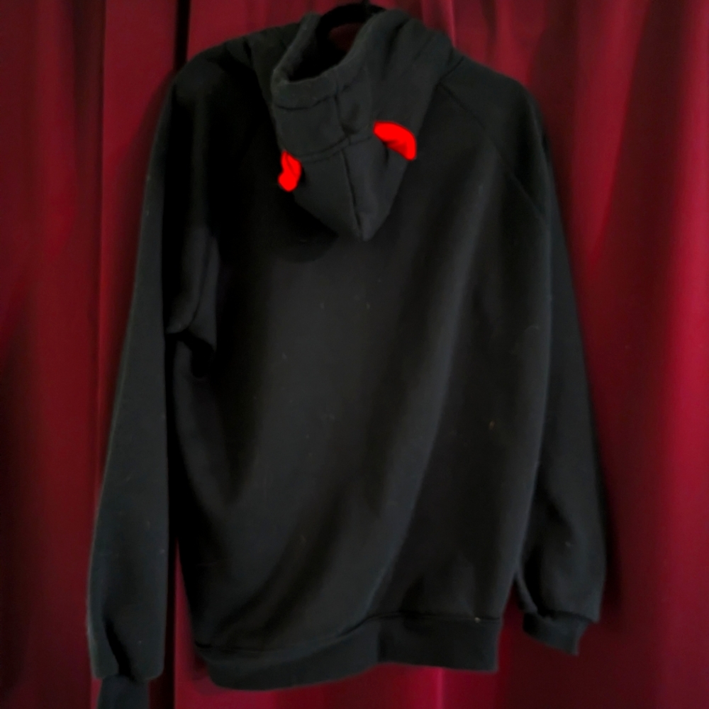 Oversized devil horn hoodie size small